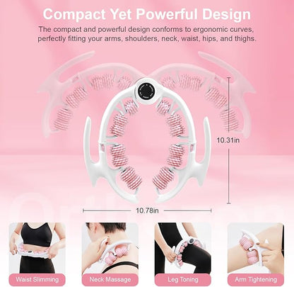 Cellulite Massage Roller, Cellulite Roller for Legs & Body, Handheld Muscle and Fascia Massager for Arms Waist Stomach, Anti Cellulite Massager Stick for Relaxation