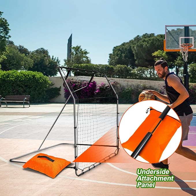 Sports Net Sandbags with PE Leak Proof Transparent Bags Weighted Anchors Bag Sport Sandbags for Stability Baseball Nets Hockey Golf Football Nets Soccer Goals and More(30 Pcs,Orange)