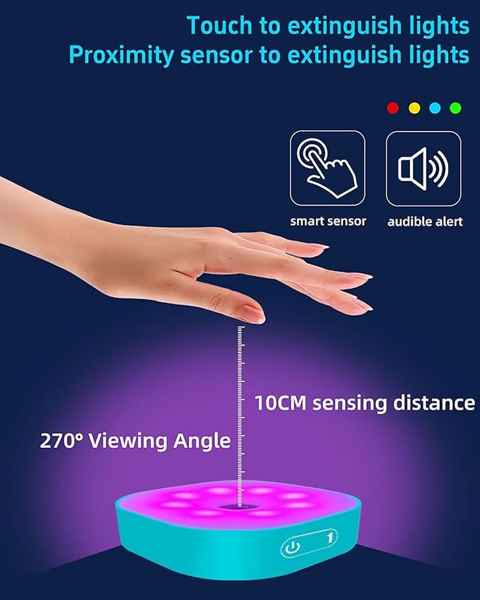 Reaction Training Lights,Remote Control Speed/Agility Equipment,with 4 Modes, for Hand-Eye Coordination (4 Lights)