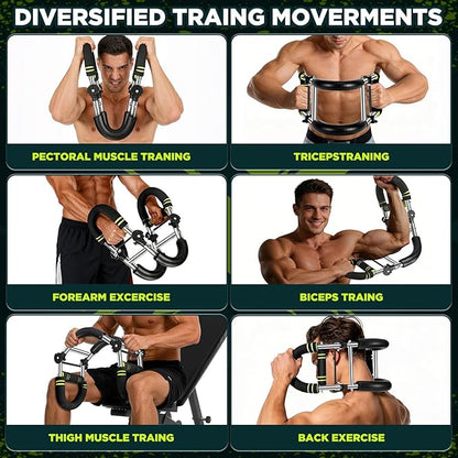 Twister Arm Trainer, 9-Level Adjustable/Non-Adjustable (20-270/20-160Lbs), Non-Foldable/Foldable, with Adjustment Tool & Mechanical Counting Grip, Home Gym Exerciser for Men Women