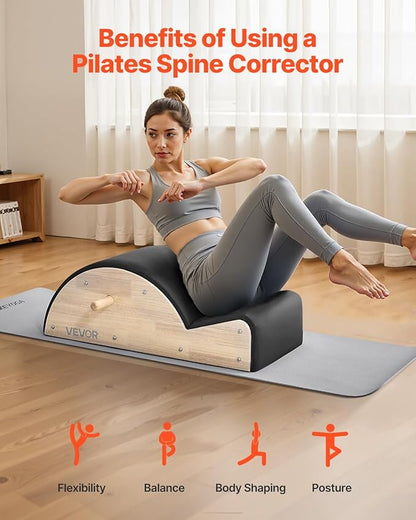 VEVOR Pilates Reformer Accessories for Home Gym, Include Reformer Box/Chair/Spine Corrector/Wall Mounted Machine/Jump Board/Foldable & Dual Resistance Springs