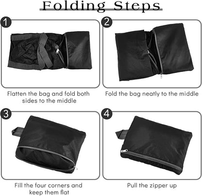Silkfly 10 Pcs Duffle Bag Large Foldable Gym Bag Travel Duffel Bags Waterproof Lightweight Sports Duffel Bags for Men Women Workout (23.6 x 13.8 x 11.8 Inches)