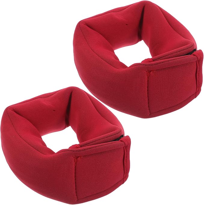 SUPVOX 2pcs Adjustable Ankle and Wrist Weights Red Wearable Sandbag for Running Fitness Strength Training Exercise