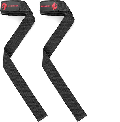 Weight Lifting Straps, Wrist Support for Men, Heavy Duty Thick Comfortable Lifting Straps, Secure Fit, Enhanced Grip, Straps for Weightlifting & Gym Training, Black