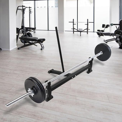 Heavy Duty Deadlift Barbell Jack Weight Lifting Olympic Barbell Changing Weight Plates for Deadlifting, Powerlifting, and Weightlifting - 900lb Capacity
