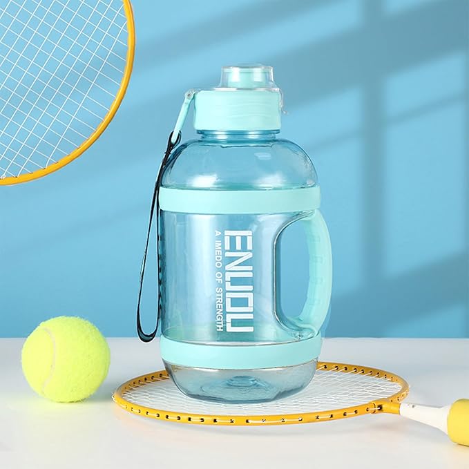 2400ML Sport Large Water Bottles Leakproof Travel Water Bottle for Sports & Outdoors Reusable Big Water Bottle Gym water Bottle Waterbottles Gifts for Men Women Cute Stuff (Blue)