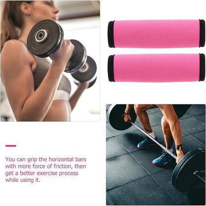 SUPVOX Barbell Grips, 2pcs Dumbbell Handles Bar Grips Detachable Horizontal Bars Cover Power Lifting Strength Training