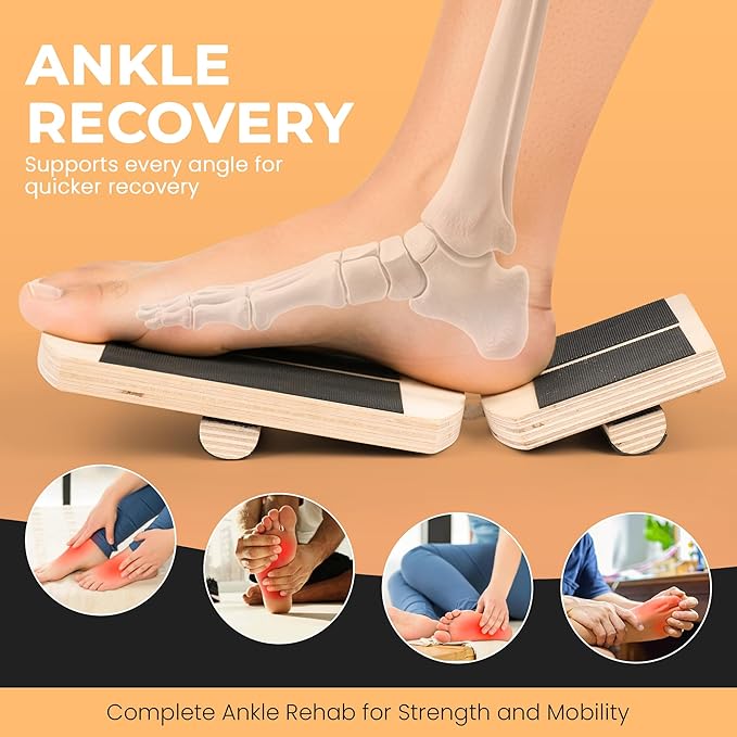 Ankle Balance Board & Foot Strengthener – Single Leg Stability Trainer for Physical Therapy, Sprain Recovery, Plantar Fasciitis Relief & Balance Training
