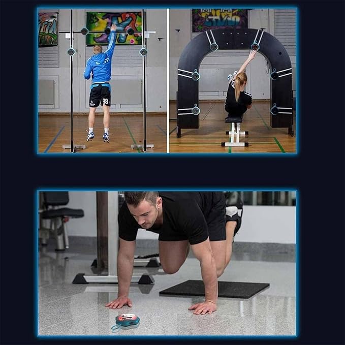 Agile Fitness Light, Reaction Training Lamp with Display Screen, Adjustable Sensing Distance and Support Double Data Statistics, Accurate Counting and Easy to Install, for Basketball Andf Soccer