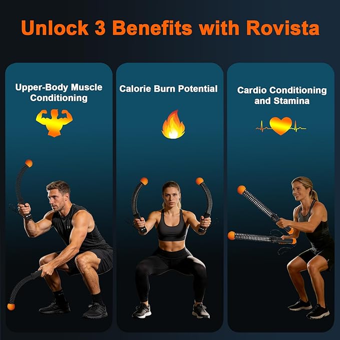 Ropeless Battle Ropes, Weights Cordless Battle Ropes for Home Gym with Workout Gloves, Weighted Exercise Equipment for Low-Impact Workout, Strength & HIIT, for Men & Women (Black)