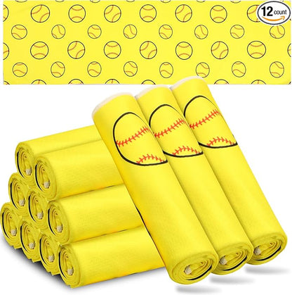 12 Pcs Cooling Towel 40 x 12 Inch Basketball Baseball Football Volleyball Soccer Softball Microfiber Fast Drying Towel for Gift Women Men