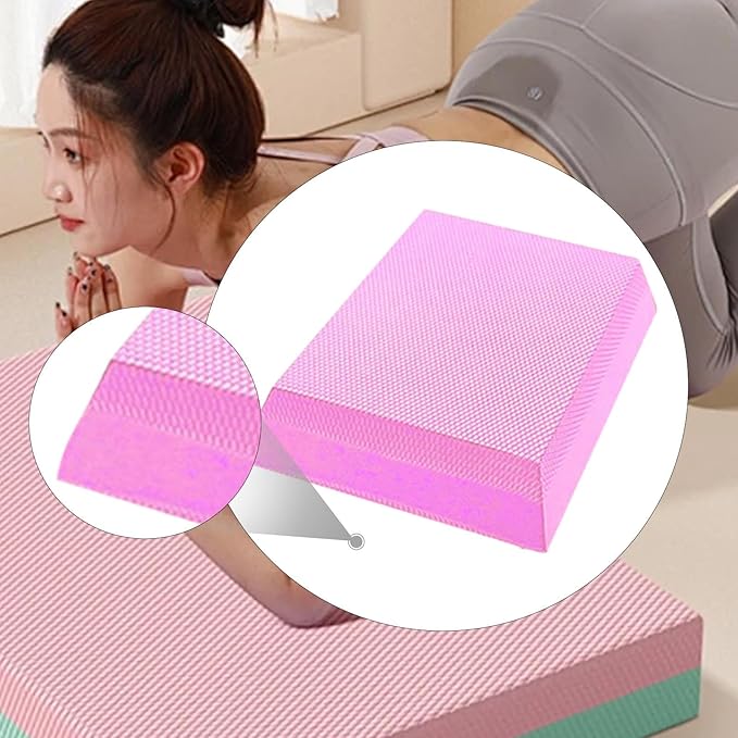 Exercise Balance Pad Balance Cushion Lightweight Portable Practice Foam Mat Knee Pad for Pilates Meditation Outdoor Stability