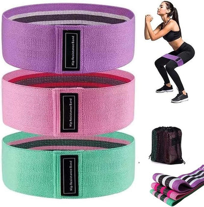 Resistance Bands for Working Out, Resistance Bands, 3 Set of Stretch Exercise Workout Bands for Booty Legs, Booty Band for Yoga Starter Set, Pilates, Working Out Hip Thigh Glute Bands Set