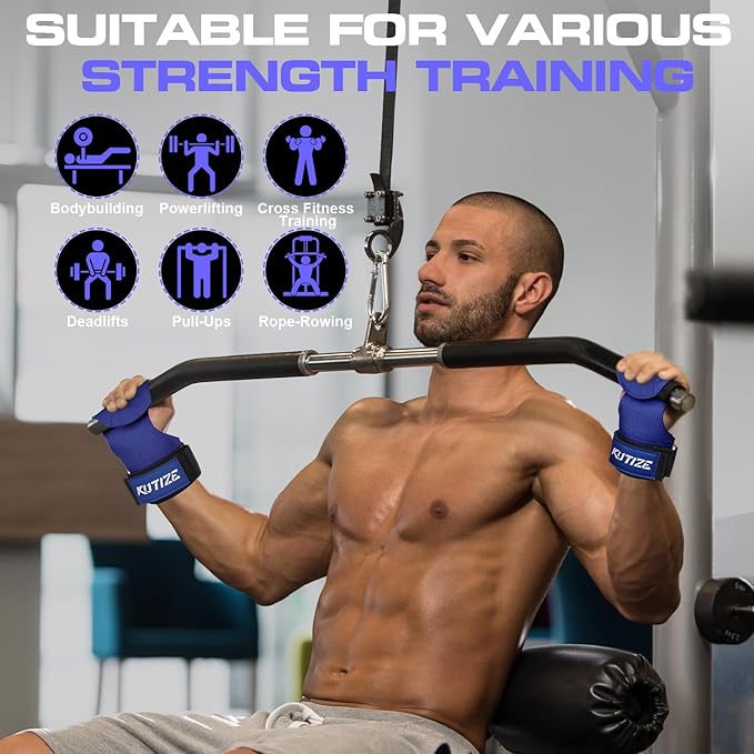 Lifting Straps, Weight Lifting Wrist Wraps for Weightlifting, Heavy Powerlifting, Deadlifts, Rows, Pull Ups, Adjustable Neoprene Padded Gym Workout Strength Training Wrist Hooks for Men/Women