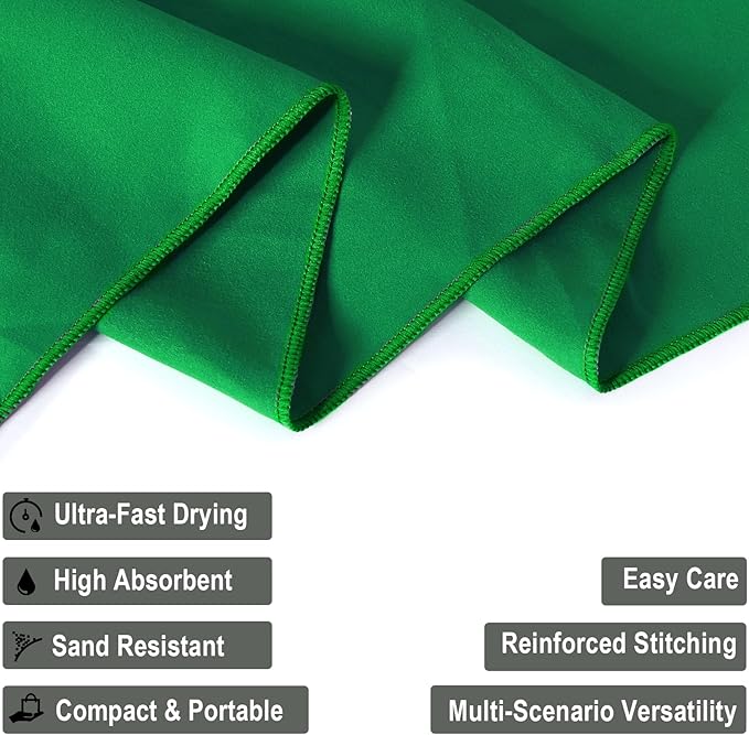 Your Choice Quick Dry Towel - Super Absorbent Microfiber for Gym, Travel, Camping | Ultra Compact & Lightweight