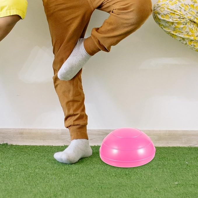 VANZACK Half Exercise Ball Trainer Inflatable Half Exercise Ball with Nonslip Base Yoga Balance for for Yoga Gym Home