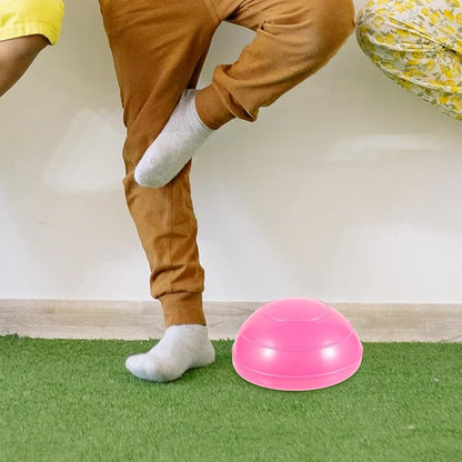 VANZACK Half Exercise Ball Trainer Inflatable Half Exercise Ball with Nonslip Base Yoga Balance for for Yoga Gym Home