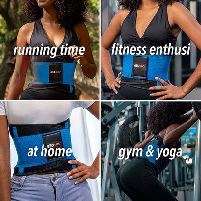 ellostar Women's Waist Trainer: Sweat Band for Belly Fat, Tummy Control, Back Support, Workout Shapewear, Weight Loss Aid