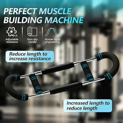 Twister Arm Trainer, 66-110lb Adjustable Fitness Equipment, Chest Workout Equipment for Men, Portable Detachable Upper Body Forearm Strengthener Shoulder Arm Exerciser for Home Gym