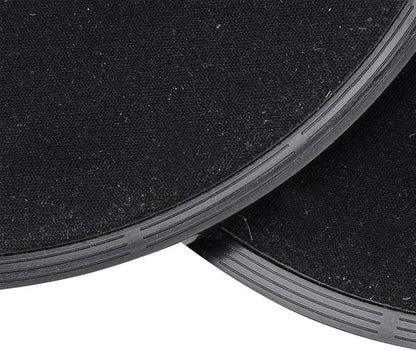 plplaaoo Fitness Gliding Discs 2pcs Exercise Sliding Core Slider Full Body Workout Equipment for Home Gym Training Black 7 Inch