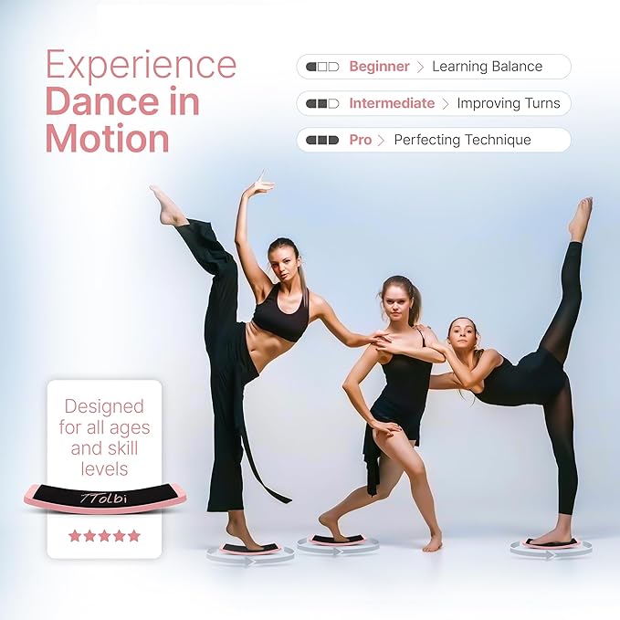 Premium Turn Board for Dancers & Skaters – Improve Turning, Balance & Spins Technique | Ballet, Ice Skating & Dance Training Equipment