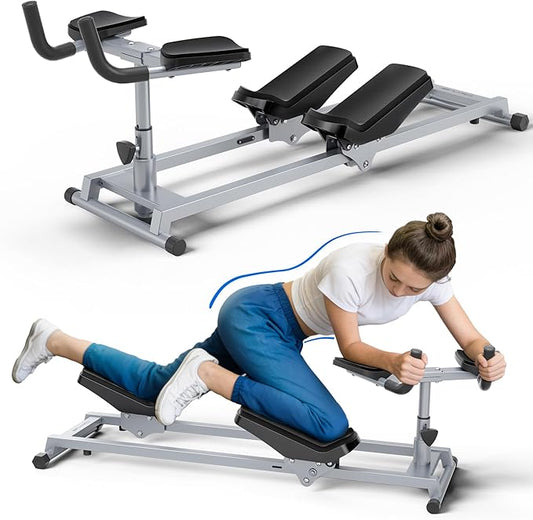 Primal Crawl & Spine Twist and Stretch Trainer – Full Body Low-Impact Cardio Machine with Adjustable Hand Grips, Knee Support & Steel Frame | Home Gym Equipment