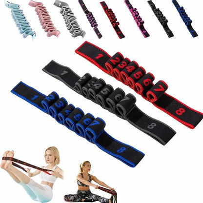 Fitness Resistance Bands with Handles, Fitness Resistance Band for Stretching and Yoga, Fashion Puller Exercise, Adjustable Bands for Full Body Stretching Shaping