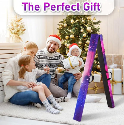 8FT Folding Balance Beam -Gymnastics Floor Beam -Gymnastics Equipment for Kids,Wood core- Anti-Slip Bottom and Carrying Bag for Home