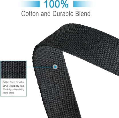 Lifting Wrist Straps for Weightlifting, Deadlifts, Strength Training, Gym Workout, Soft Cotton Wrist Wraps with Neoprene-Padded Support, Premium Strap for Men & Women
