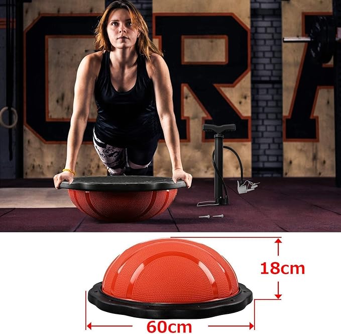 Yes4All Combo Half Ball Balance Trainer Balance, Massager Roller for Yoga, Pilates, Stretches