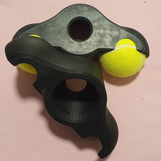 4 Pack Indoor Cycling Snap Rocker Feet Adapters with 8 Pack Tennis Balls, Stability Accessories for Smart Bike Resistance Trainer Home Workout Equipment