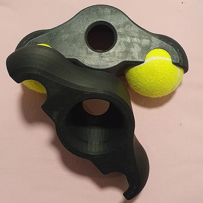 4 Pack Indoor Cycling Snap Rocker Feet Adapters with 8 Pack Tennis Balls, Stability Accessories for Smart Bike Resistance Trainer Home Workout Equipment
