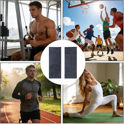 Gym Towels - Slip Resistant Sweat Towels for Gym | Microfiber High Absorbency Fitness Accessories for Yoga Tennis Sports Exercise Pilates Fitness Training Yoga Mat Cover Bench Cover