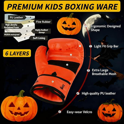Upgrade Kids Boxing Gloves for 3-8 Year Boys and Girls, Toddler Boxing Gloves for Kids Training, Boxing Gloves Kid Sparring for Punching Bag, Kickboxing, Muay Thai, MMA