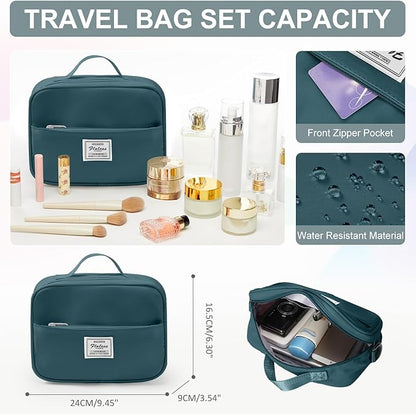 Gym Bag for Women with Shoes Compartment,Small Duffel Bag Sport bag with Toiletry Bag Overnight Travel Tote Bags Weekender Carry on Bag Personal Item Bag for Airlines Peacock Blue