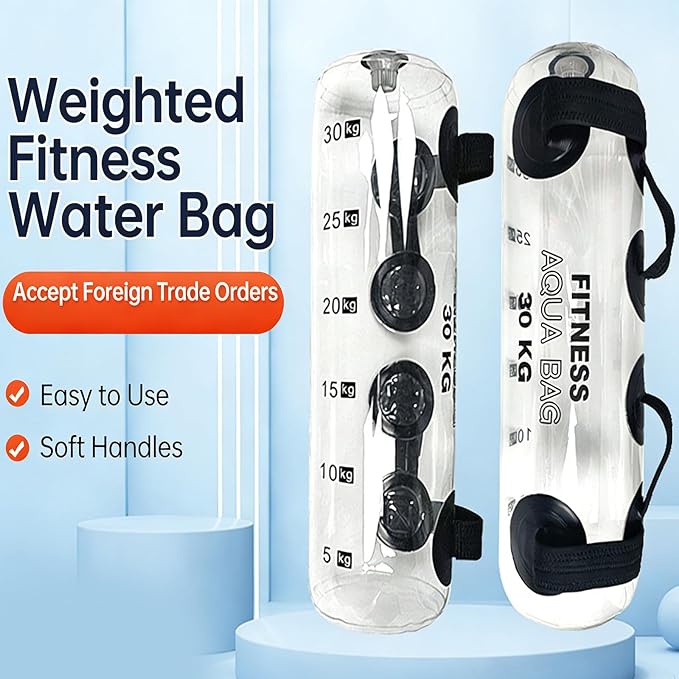 Adjustable Portable Water Weight Workout Sandbag Weight Bearing Fitness Water Bag Training Weightlifting Squat Equipment Stability Fitness Equipment