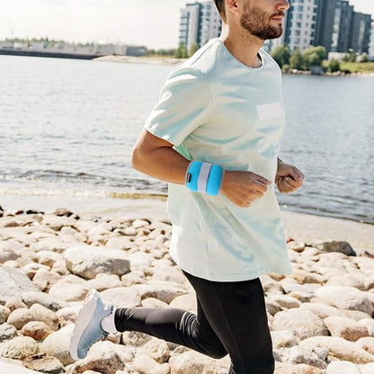 1kg (0.5kg X 2) Sky Blue Ankle and Wrist Weights Adjustable Sandbag Arm Weights for Women Men Fitness Running Training Strength Workout