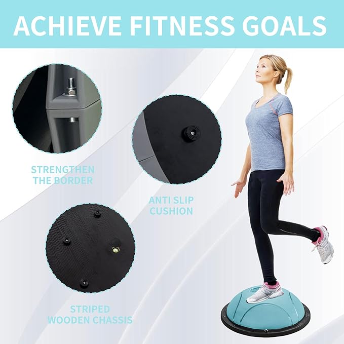 Half yoga ball, stable ball for fitness, core stability training for family fitness exercise, skid equipment for training， exercise equipment