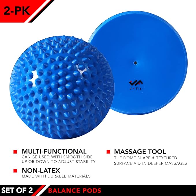 JFIT Balance Pod and Foot Fitness Set - Set of 2 Pods
