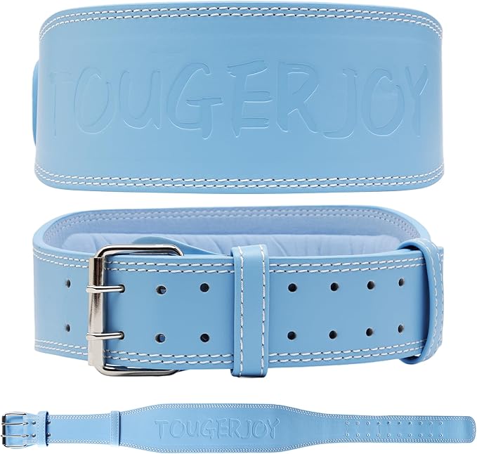 Women's Weight Lifting Belt 4 Inch Wide, Gym Powerlifting Belt for Women with Padded Lumbar Support, Adjustable Fitness Belt for Deadlift, Squats, Cross Training & Workout