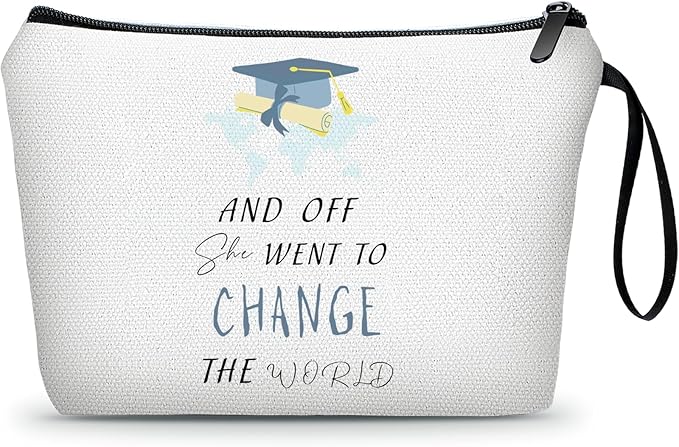 Graduation Gift for College 2026, Inspirational Graduate Present for Her, Masters Degree, Phd, Nursing & Nurse, Funny Makeup Bag for Women, Friend, Daughter, Sister