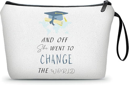 Graduation Gift for College 2026, Inspirational Graduate Present for Her, Masters Degree, Phd, Nursing & Nurse, Funny Makeup Bag for Women, Friend, Daughter, Sister