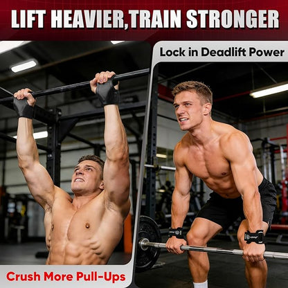 Weight Lifting Straps (Pair) JUPITER Non-Slip Wrist Support for Deadlifts & Powerlifting