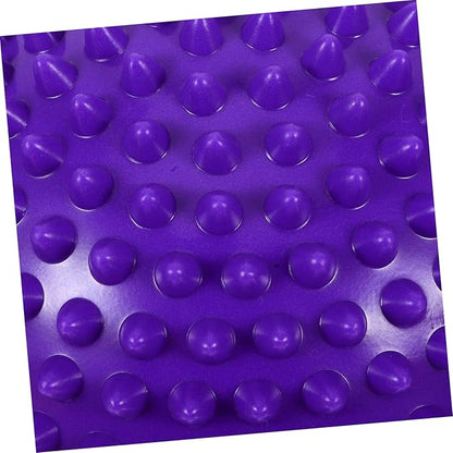 GALPADA 4 Pcs Hedgehog Balance Balls Domed Stability Trainer Dots for Kids Adults Spiked Fitness Balance Equipment for Coordination Sensory Integration Yellow Red Green Purple