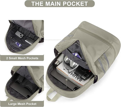coofay Gym Backpack For Women Waterproof Backpack With Shoe Compartment Lightweight Travel Backpack Workout Sports Backpacks Large Gym Bag