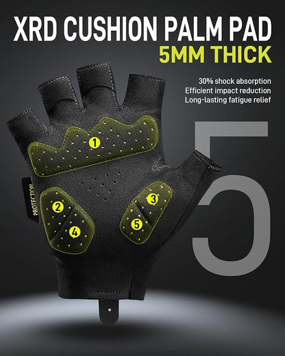 BATFOX Cycling Gloves for Men Women Road Mountain Bike Riding Gloves - Anti-Slip Bike Glove for Fitness Cycling Training Outdoor Sports