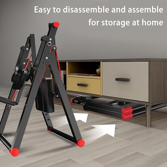 Vicamy Foldable Ab Machine for Home, No-Track Silent Exercise, Adjustable Resistance, Full Body Workout Equipment,Ab Machine for Stomach Workout & Home Gym