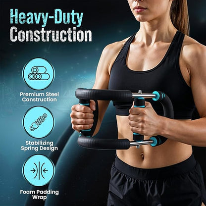 Twister Arm Trainer for Men, Adjustable 5 Resistance Levels (40-130 lbs) Chest Workout Equipment, Portable Body Fitness Targets Biceps/Clip/Thigh Machine for Home & Gym