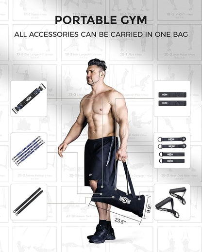 Innstar Multi-Function Resistance Bands for Working Out, Push Up Exercise Bands Resistance Bands Set for Bench Press Gym Equipment, Home Workout, Travel Portable