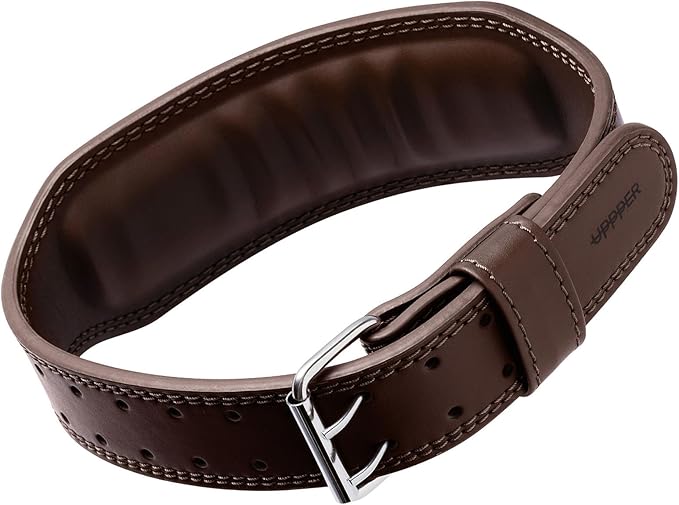 UPPPER Weight Lifting Belt - Double Prong 4” to 2.5” Tapered Premium Lifting Belt for Men and Women - Ultimate Back Support For Weightlifting and Powerlifting | Premium Fitness Gear